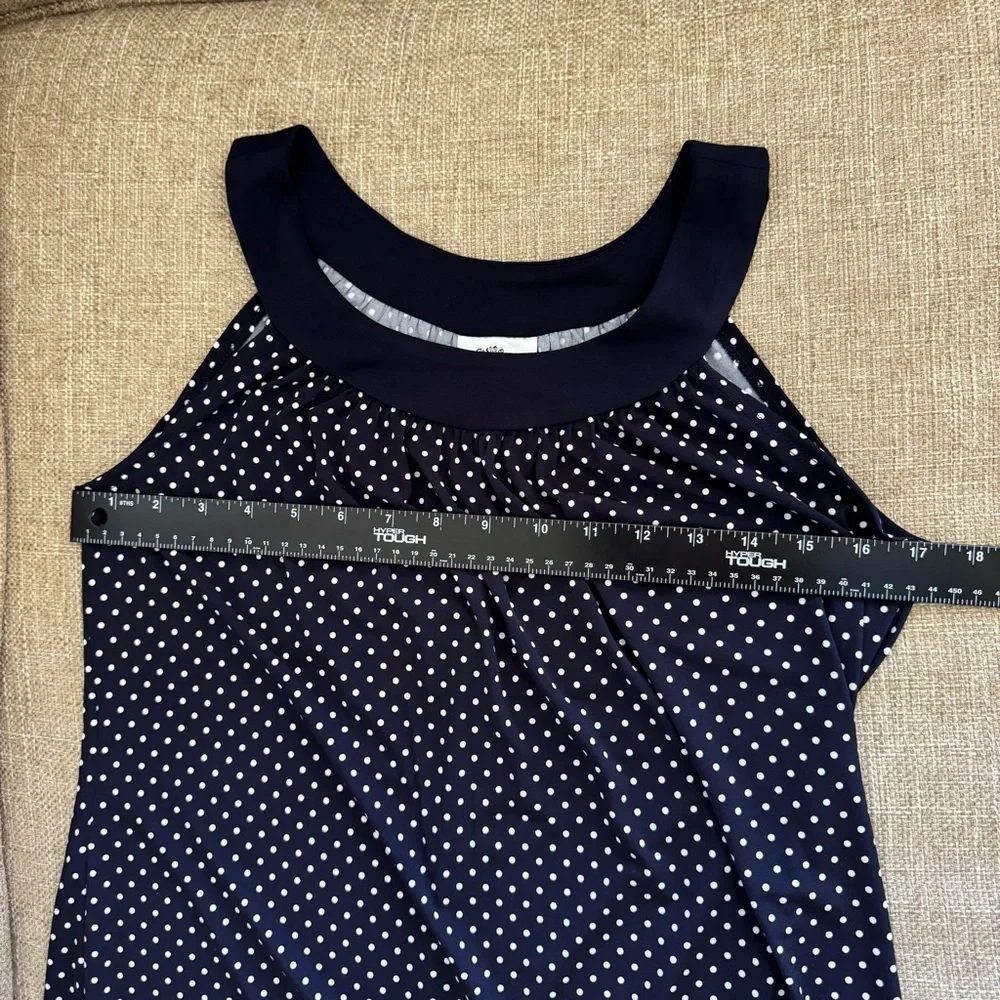 Sweet Storm Sleeveless Blue White Green Dress Juniors Large Excellent Condition - Picture 7 of 9